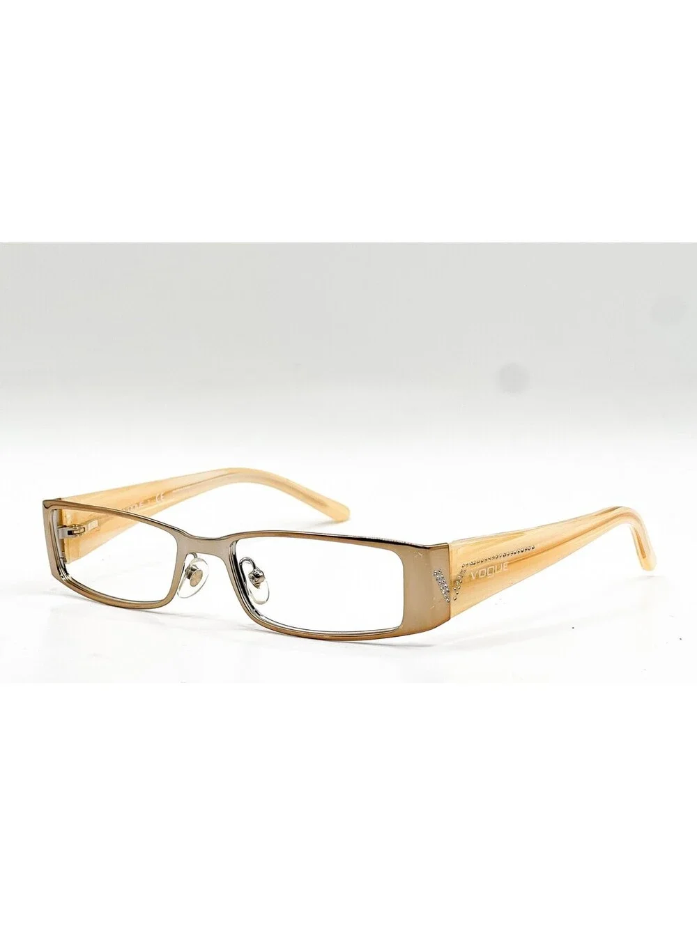 Vogue VO 3660-B 847 Brass with Crystals Authentic Eyeglass Frames 51-16